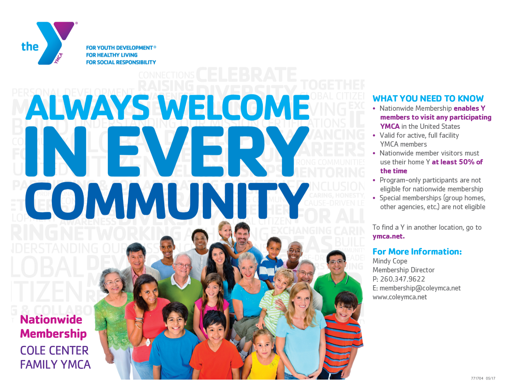 Cole Center Family YMCA Membership